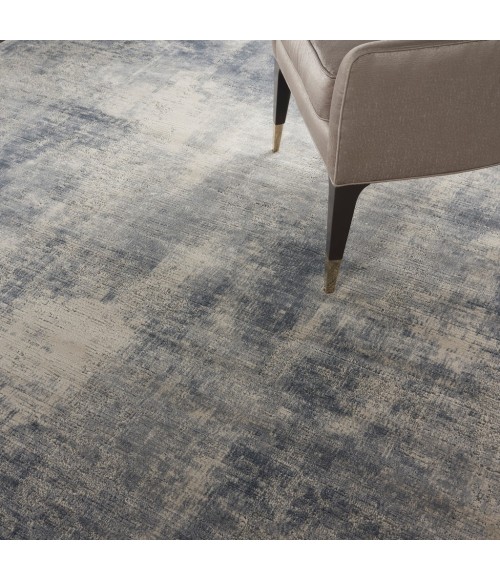 Nourison Rustic Textures Area Rug RUS02-Blue/Ivory