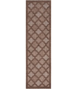 Nourison Home Easy Care Brown NES01 2 ft. 2 in. X 7 ft. 6 Rectangle Rug