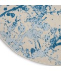 Nourison Jubilant Round Area Rug JUB12-Ivory/Blue