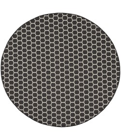 Nourison Twist Reversible Black TWS01 8 ft. X Round Rug