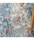 Nourison Quarry Ivory Blue QUA11 10 ft. X 14 ft. Rect. Rug