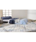 Calvin Klein CK950 Rush Ivory Blue Rug CK950 10 ft. X 14 ft. Rectangle - Rugs Town Calvin Klein CK950 Rush Ivory Blue CK950 10 ft. X 14 ft. Rectangle Rug