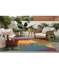 Nourison Aloha Navy Multicolor ALH05 5 ft. 3 in. X 7 ft. 5 in. Rectangle Rug