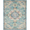 Nourison Passion - Psn25 Ivory Light Blue Area Rug 8 ft. X 10 ft. Rectangle
