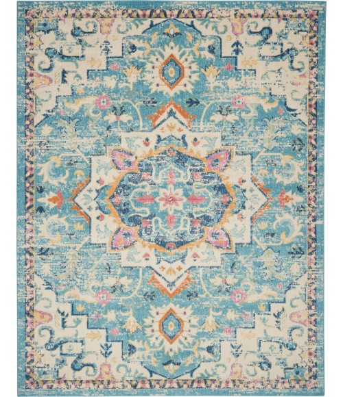 Nourison Passion Area Rug PSN25-Ivory/Light Blue