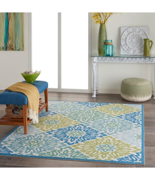 Nourison SUN N' SHADE Area Rug Waverly Sun N' Shade Area Rug SND23-Marine