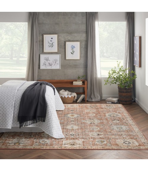 Nourison Oushak Home Rust OUS01 7 ft. X 10 ft. Rect. Rug