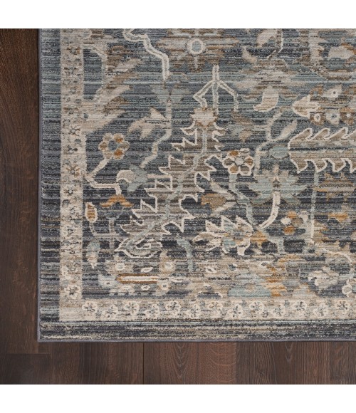 Nourison Nyle Navy Multicolor NYE02 2 ft. 3 in. X 10 ft. Rect. Rug