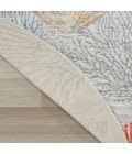 Nourison Seaside Multicolor SDS04 8 ft. X Round Rug