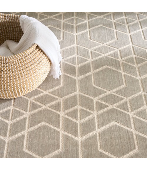 Nourison Washable Charm Silver Ivory WCH01 4 ft. X 6 ft. Rect. Rug