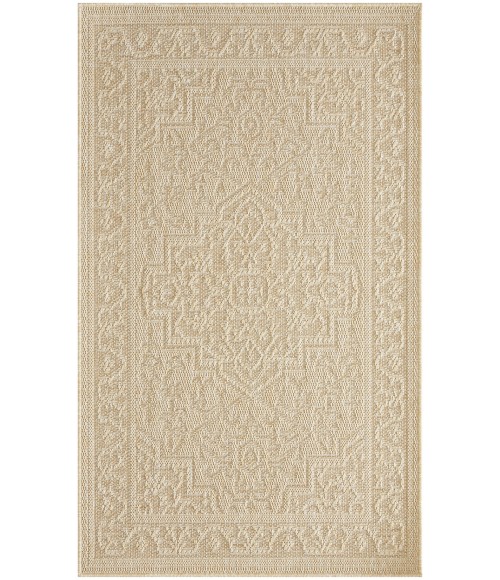 Nourison Tulum Cream TLM05 3 ft. X 5 ft. Rect. Rug