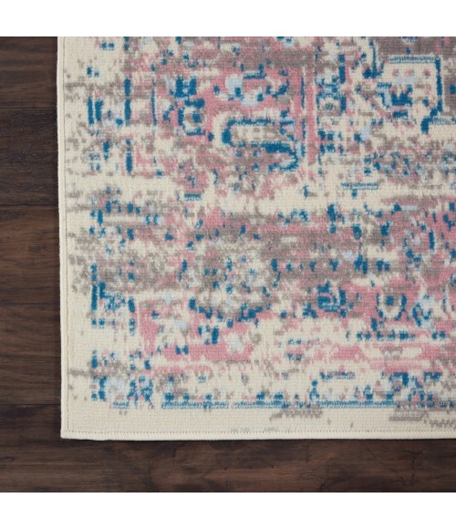 Nourison Grafix Runner Area Rug GRF14-Ivory/Pink