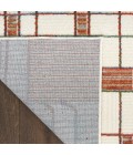 Nourison Nordic Ivory Rust NRC17 4 ft. X 6 ft. Rect. Rug