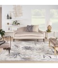 Nourison Pompeii Ivory Grey PMP02 7 ft. 10 in. X 9 ft. 10 in. Rect. Rug