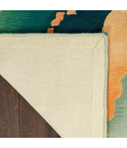 Nourison Prismatic Emerald Rug PRS30 6 ft. X 8 ft. Rect. - Rugs Town Nourison Prismatic Emerald PRS30 6 ft. X 8 ft. Rect. Rug