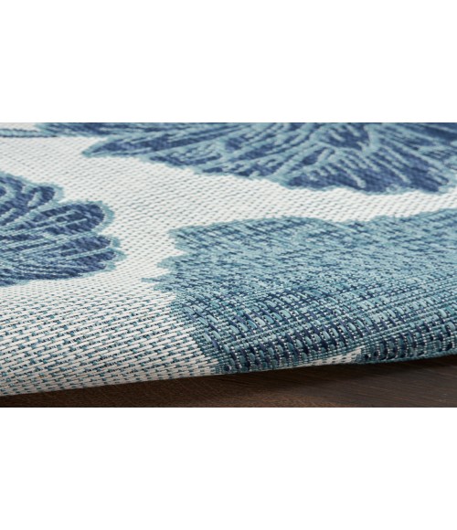 Nourison Garden Oasis Blue GOA04 5 ft. X 7 ft. Rectangle Rug