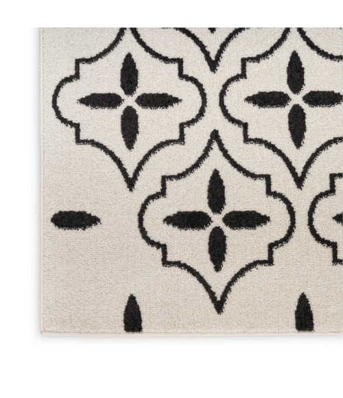 Nourison Home Nourison Essentials Ivory Black NRE04 8 ft. X 10 ft. Rectangle Rug