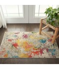 Nourison CELESTIAL Area Rug Nourison Celestial Area Rug CES12-Ivory/Multicolor