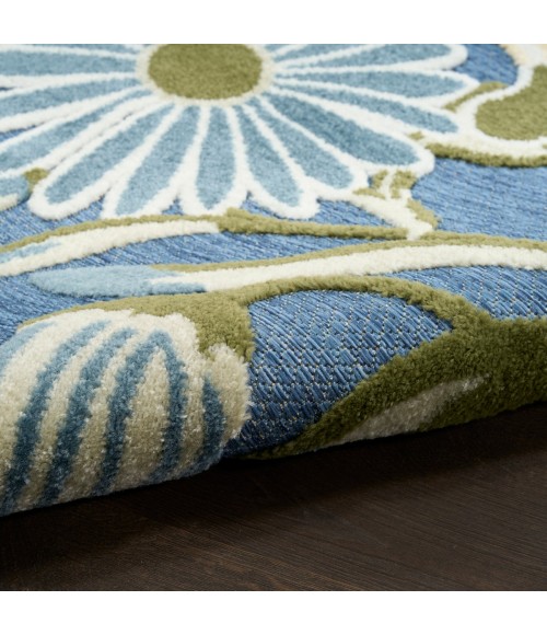 Nourison Aloha Blue Sage ALH33 5 ft. 3 in. X 7 ft. 5 in. Rect. Rug