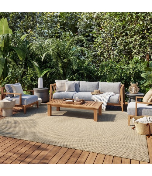 Nourison Courtyard Jute Ivory COU01 8 ft. X 10 ft. Rect. Rug