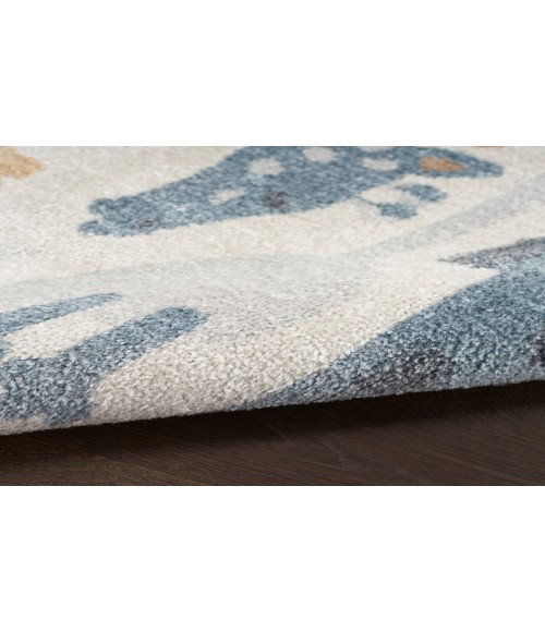 Nourison Astra Machine Washable Ivory ASW01 7 ft. 10 in. Round Rug