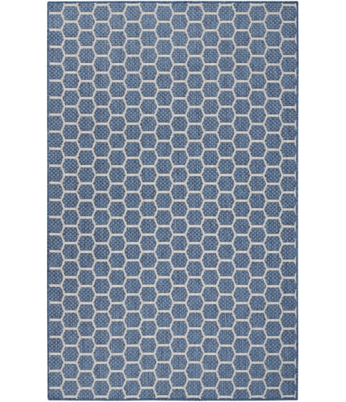Nourison Reversible Indoor Outdoor Blue RVB01 4 ft. X 6 ft. Rect. Rug