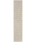 Nourison Cozy Modern Grey Ivory CMD03 2 ft. 2 in. X 10 ft. Rect. Rug