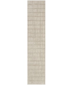 Nourison Cozy Modern Grey Ivory CMD03 2 ft. 2 in. X 10 ft. Rect. Rug