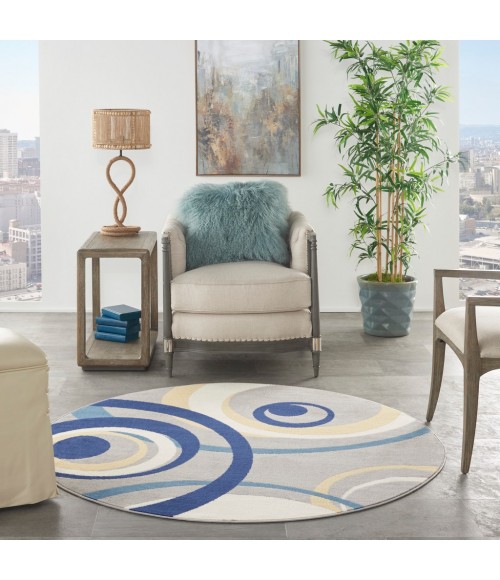 Nourison Grafix Area Rug GRF21-Grey