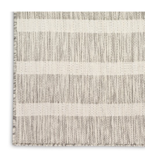 Nourison Positano Grey Ivory POS03 4 ft. X 6 ft. Rect. Rug