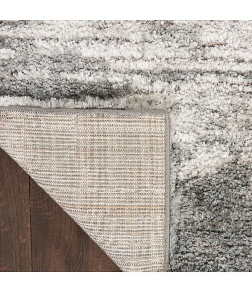 Nourison Luxurious Shag Charcoal Ivory Rug LXR02 4 ft. X 6 ft. Rect. - Rugs Town Nourison Luxurious Shag Charcoal Ivory LXR02 4 ft. X 6 ft. Rect. Rug