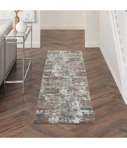 Nourison Ludlow Grey/Multi LDW02 2 ft. 2 in. X 7 ft. 6 in. Rect. Rug