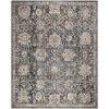 Nourison Oushak Home Charcoal OUS01 9 ft. X 12 ft. Rect. Rug