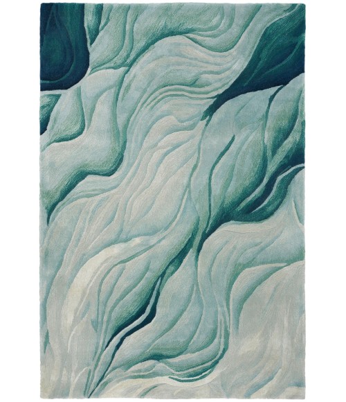 Nourison Prismatic Silver Green PRS42 4 ft. X 6 ft. Rect. Rug