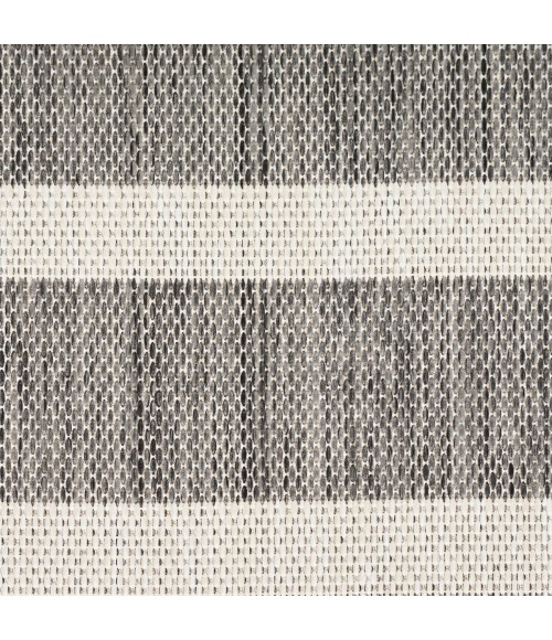 Nourison Positano Charcoal Ivory POS03 7 ft. X 10 ft. Rect. Rug