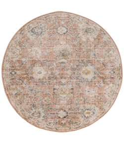 Nourison Oushak Home Rust OUS01 4 ft. X Round Rug