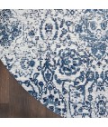Nourison Damask Iory Navy DAS06 4 ft. x Round Rug