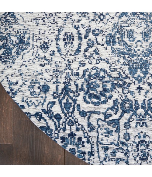 Nourison Damask Iory Navy DAS06 4 ft. x Round Rug