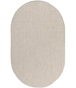 Nourison Courtyard Ivory Silver COU01 3 ft. X 5 ft. Oval Rug