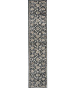Nourison Quarry 2ft. 2in. x 10ft. Blue Beige Vintage Indoor Rug