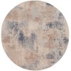 Nourison Rustic Textures - Rus02 Beige Grey Area Rug 5 ft. 3 in. Round
