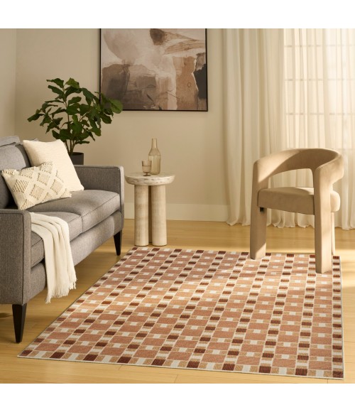 Nourison Nordic Rust NRC14 5 ft. X 7 ft. Rect. Rug