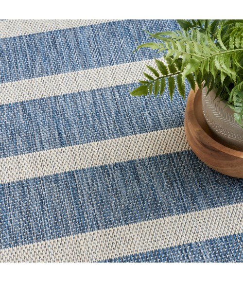Nourison Positano Navy Ivory POS03 6 ft. X 9 ft. Rect. Rug