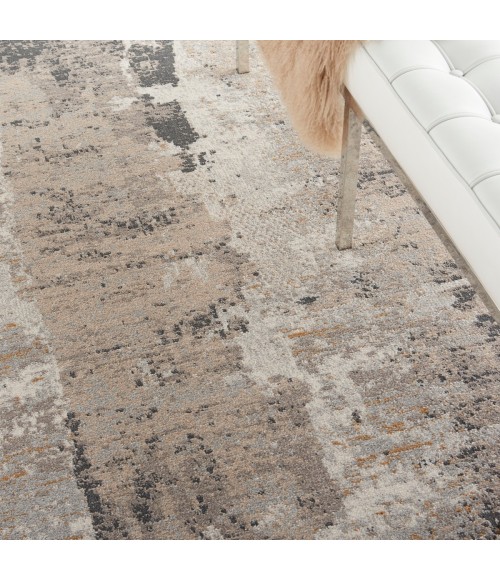 Nourison Tangra Cream Grey Rug TNR05 8 ft. X 10 ft. Rect. - Rugs Town Nourison Tangra Cream Grey TNR05 8 ft. X 10 ft. Rect. Rug