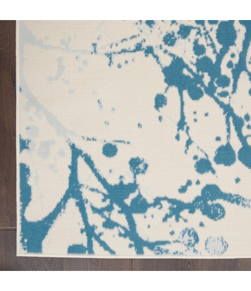 Nourison Jubilant Area Rug JUB12-Ivory/Blue