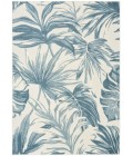 Nourison Aloha Ivory Blue ALH43 5 ft. 3 in. X 7 ft. 5 in. Rect. Rug