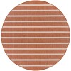 Nourison Positano Terracotta Ivory POS03 8 ft. X Round Rug