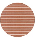 Nourison Positano Terracotta Ivory POS03 8 ft. X Round Rug