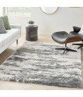 Nourison Luxurious Shag Charcoal Ivory Rug LXR02 4 ft. X 6 ft. Rect. - Rugs Town Nourison Luxurious Shag Charcoal Ivory LXR02 4 ft. X 6 ft. Rect. Rug