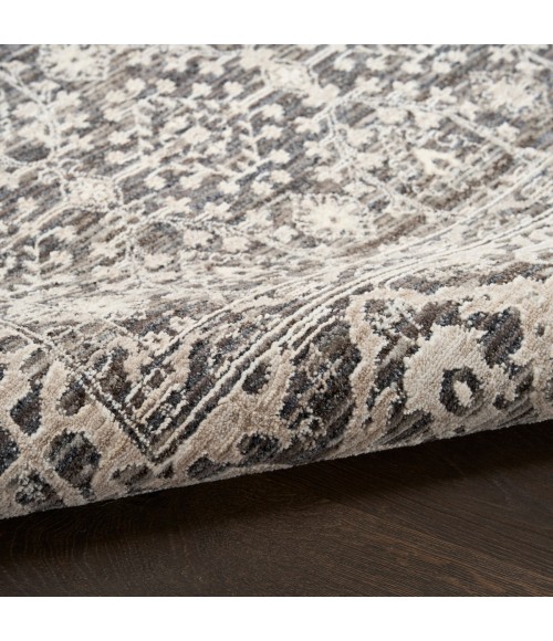 Nourison Outlines Charcoal Ivory OLN04 2 ft. 2 in. X 10 ft. Rect. Rug